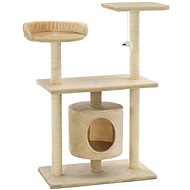 Shumee Cat Scratcher with Sisal Posts Beige 70 × 45 × 95cm - Cat Scratcher