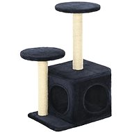 Shumee Cat Scratcher with Sisal Posts Dark Blue 40 × 30 × 60cm - Cat Scratcher