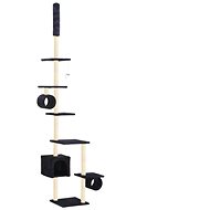 Shumee Cat Scratcher with Sisal Posts Dark Blue 70 × 58 × 260cm - Cat Scratcher