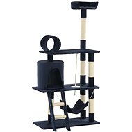 Shumee Cat Scratcher with Sisal Posts, Dark Blue 70 × 35 × 140cm - Cat Scratcher