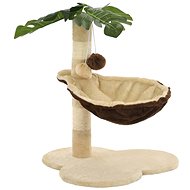 Shumee Cat Scratcher with Sisal Posts Beige-brown 44 × 40 × 50cm - Cat Scratcher