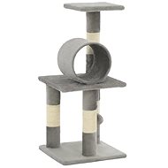 Shumee Cat Scratcher with Sisal Posts Grey 30 × 30 × 65cm - Cat Scratcher