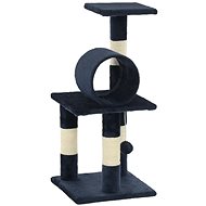 Shumee Cat Scratcher with Sisal Posts Dark Blue 30 × 30 × 65cm - Cat Scratcher