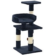 Shumee Cat Scratcher with Sisal Posts Blue with a Toy 30 × 30 × 65cm - Cat Scratcher