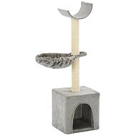 Shumee Cat Scratcher with Sisal Posts Grey 30 × 30 × 105cm - Cat Scratcher