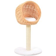 Shumee Cat Scratcher with Sisal Posts Willow Wicker 1 Basket 73 × 40cm - Cat Scratcher