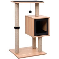 Shumee Cat Scratcher with Sisal Posts Brown-black 82 × 48 × 30cm - Cat Scratcher