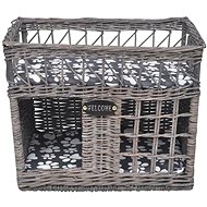 Shumee Cat Willow Wicker Scratcher Square with Mattress 42 × 36 × 32cm - Cat Scratcher