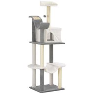 Shumee Cat scratching post with sisal posts grey and white 155 cm - Cat Scratcher