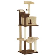 Shumee Cat scratching post with sisal posts brown-beige 155 cm - Cat Scratcher