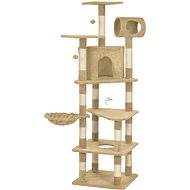 Shumee Cat scratching post with sisal posts beige 165 cm - Cat Scratcher