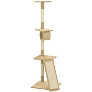 Shumee Cat scratching post with sisal posts beige 160 cm - Cat Scratcher