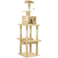 Shumee Cat scratching post with sisal posts beige 165 cm - Cat Scratcher