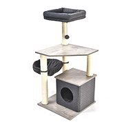 Pet Star Cat rest with scratching posts hammock and house dark grey - Cat Scratcher