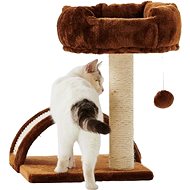 Petsbelle Scratching post with semicircle and toy 45 × 35 × 35 cm - Cat Scratcher