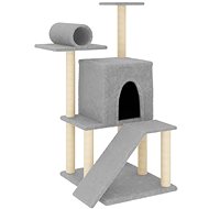 Shumee Cat scratching post 110,5 cm, light grey - Cat Scratcher