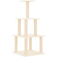 Shumee Cat scratching post 111 cm, cream - Cat Scratcher