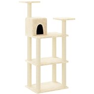 Shumee Cat scratching post 119 cm, cream - Cat Scratcher