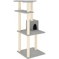 Shumee Cat scratching post 123 cm, light grey - Cat Scratcher