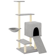 Shumee Cat scratching post 130,5 cm, light grey - Cat Scratcher