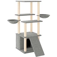 Shumee Cat scratching post 133 cm, light grey - Cat Scratcher