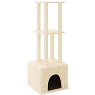 Shumee Cat scratching post 133,5 cm, cream - Cat Scratcher