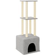 Shumee Cat scratching post 133,5 cm, light grey - Cat Scratcher