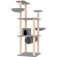Shumee Cat scratching post 141 cm, light grey - Cat Scratcher