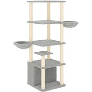 Shumee Cat scratching post 147 cm, light grey - Cat Scratcher