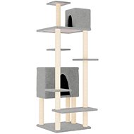 Shumee Cat scratching post 154 cm, light grey - Cat Scratcher