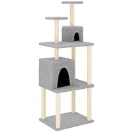 Shumee Cat scratching post 167 cm, light grey - Cat Scratcher