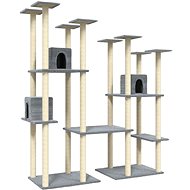 Shumee Cat scratching post 174 cm, light grey - Cat Scratcher