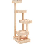 Shumee Cat scratching post 45,5 × 49 × 103 cm, solid pine wood, natural - Cat Scratcher