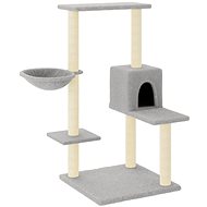 Shumee Cat scratching post 95 cm, light grey - Cat Scratcher
