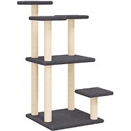 Shumee Cat scratching post with platforms 98,5 cm, dark grey - Cat Scratcher