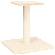 Shumee Cat scratching post with platform 38 cm, cream - Cat Scratcher
