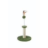 M-Pets My 1st Cat Tree Scratching post for kittens green with feathers - Cat Scratcher