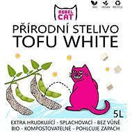 Rebel Cat prírodné stelivo hrudkujúce Tofu White 5 l - Podstielka pre mačky