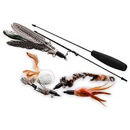 Akinu Fishing rod for cats with feathers set IV. - Cat Toy