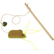 EP Wooden Stick Toy with Jute Mouse for Cats - Cat Toy