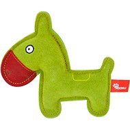 Akin Toy Donkey, Premium Leather, Green - Dog Toy