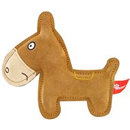 Akinu Toy Donkey, Premium Leather, Brown - Dog Toy