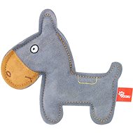 Akinu Toy Donkey, Premium Leather, Grey - Dog Toy