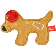Akinu Toy Dog, Premium Leather, Brown - Dog Toy