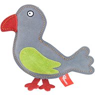 Akinu Toy Bird, Premium Leather, Grey - Dog Toy
