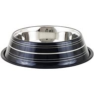 Akinu Deluxe Stainless-steel Bowl, Black, 900ml - Dog Bowl