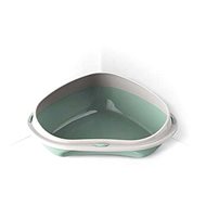 Cobbys Pet Shuttle Corner 58 × 48 × 20,5 cm mix of colours - Cat Litter Box