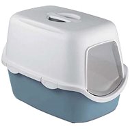 Stefanplast Cathy Filter with Filter Steel Blue 56 × 40 × 40cm - Cat Litter Box