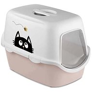 Stefanplast Cathy Griffe with Cover Pink 56 × 40 × 40cm - Cat Litter Box