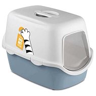 Stefanplast Cathy Griffe with Cover Steel Blue 56 × 40 × 40cm - Cat Litter Box